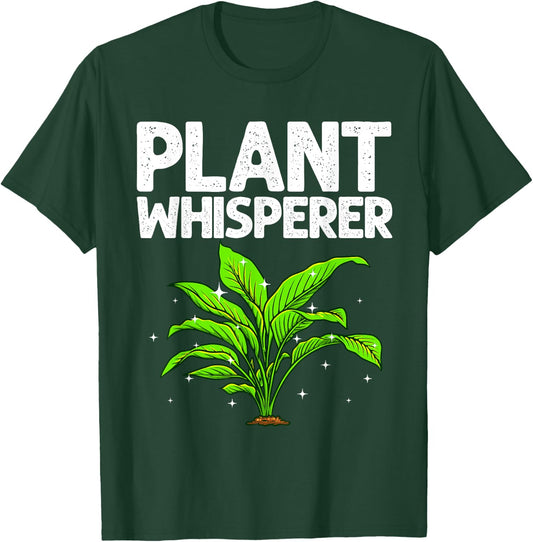 Funny Plant Whisperer Art Women Gardener Plant Lover T-Shirt - T-Shirt | Forest