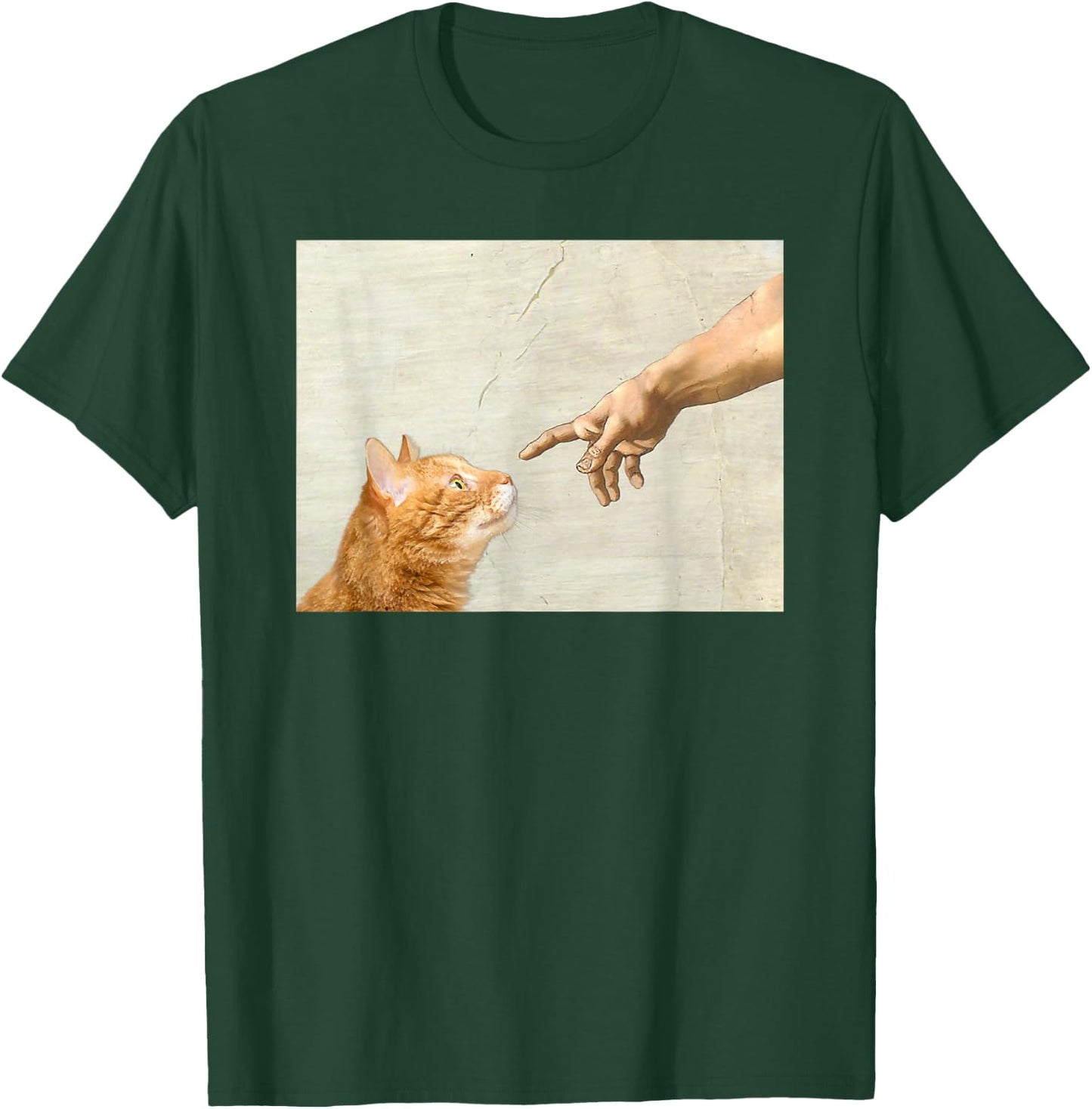 Cute Aesthetic Funny Cat Art Graphic y2k Teen Girl T-Shirt - T-Shirt | Forest