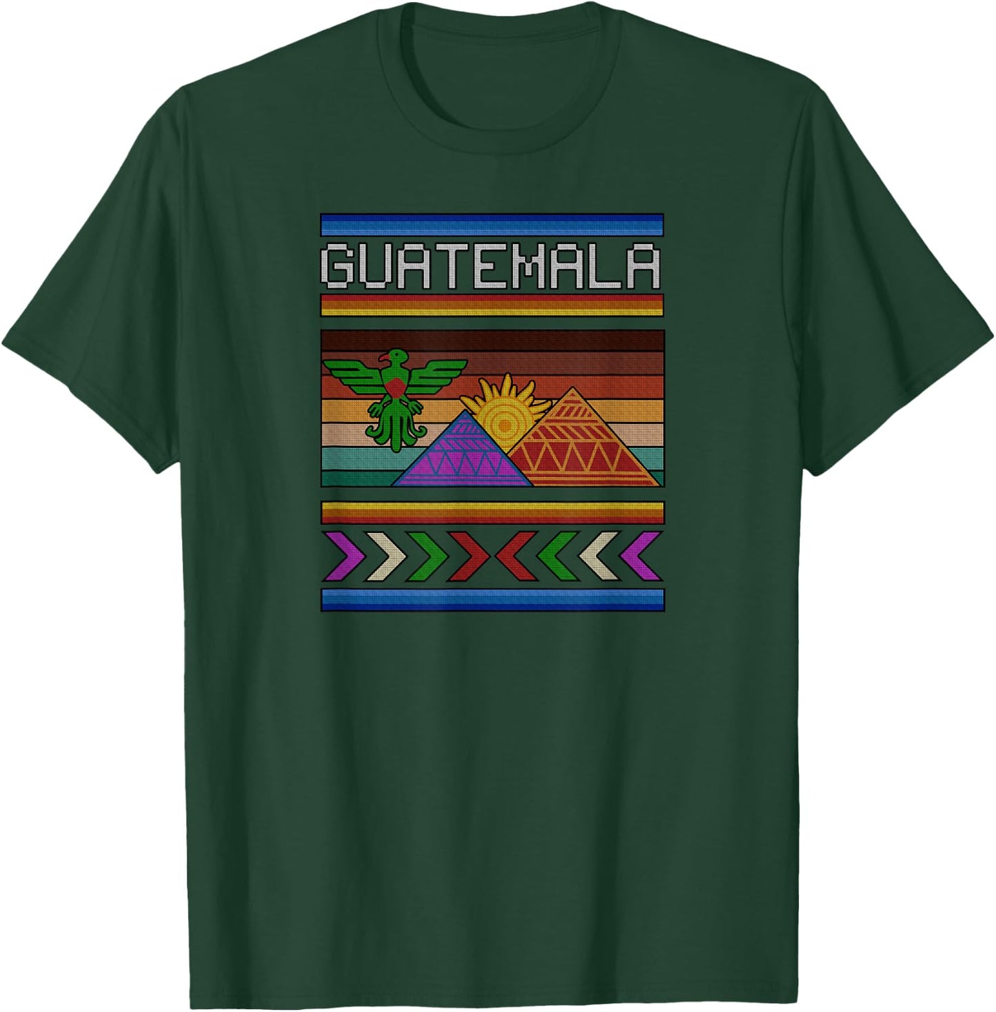 Guatemala Guate ancient Ancient Mayan Quetzal National Bird T-Shirt - T-Shirt | Forest