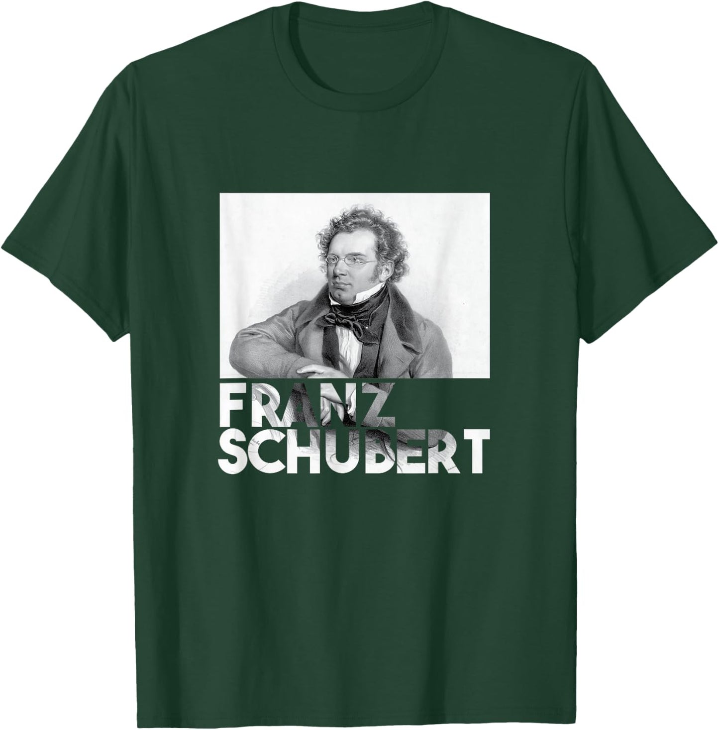 Franz Schubert Composer Portrait T-Shirt - T-Shirt | Forest