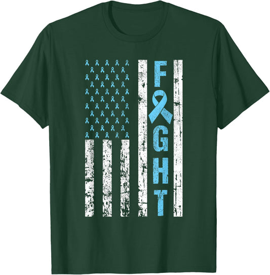 Prostata Cancer Awareness American Flag USA Team September Kids Men T-Shirt - T-Shirt | Forest
