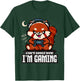 Ich kann jetzt nicht erwachsen werden, ich spielen Red Panda Gamer T-Shirt - T-Shirt | Forest