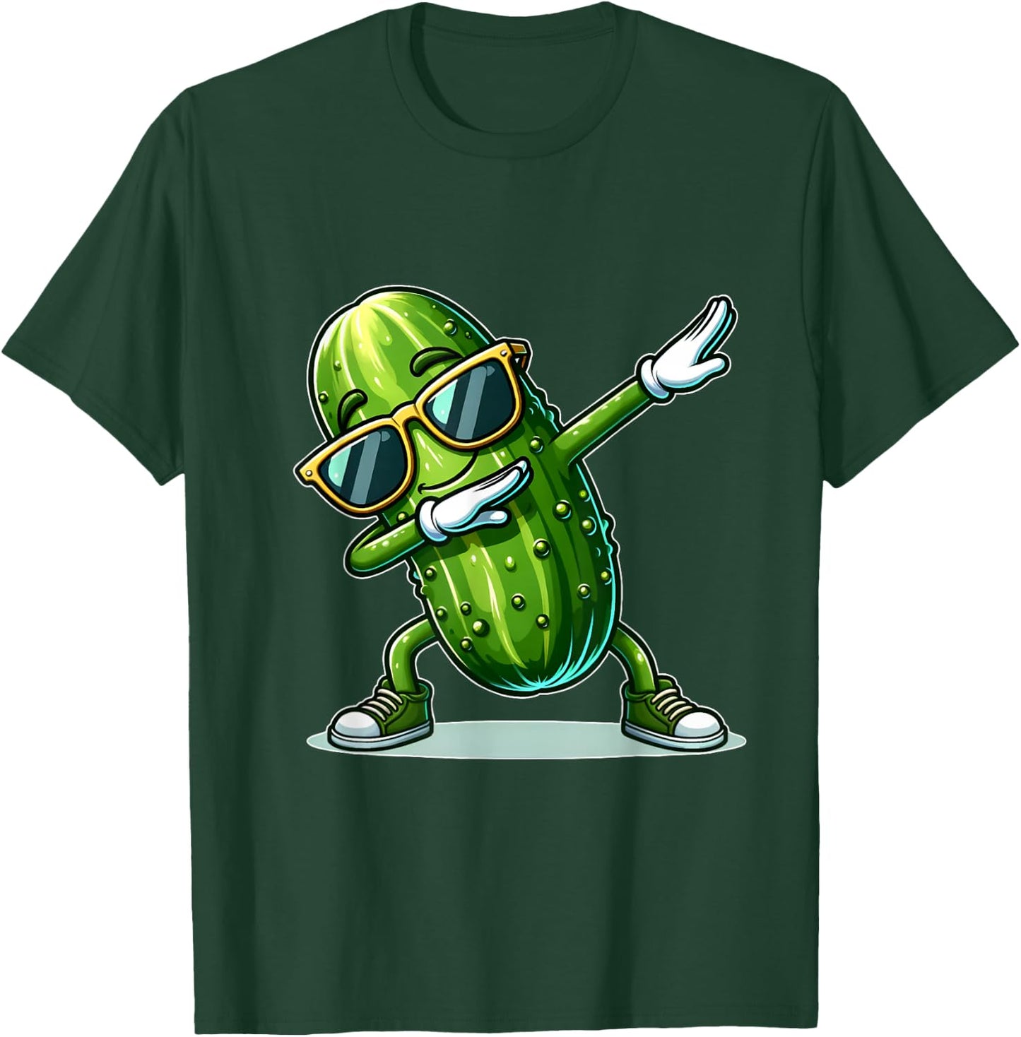 Dabbing Pickle Cucumber Funny Pickle T-Shirt - T-Shirt | Forest
