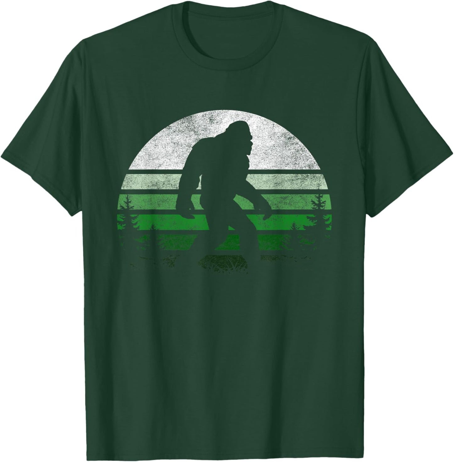 Bigfoot Retro Vintage St Patricks Sasquatch Lovers Men Women T-Shirt - T-Shirt | Forest