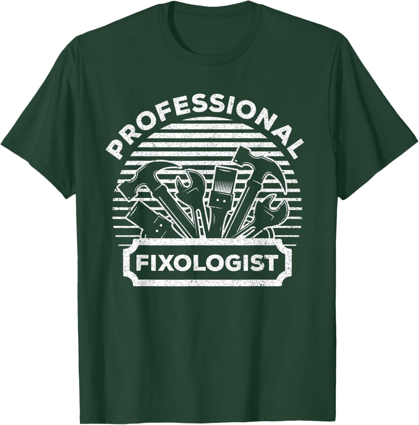 Funny Handyman Women Dad Fixologist Carpenter Tools T-Shirt - T-Shirt | Forest