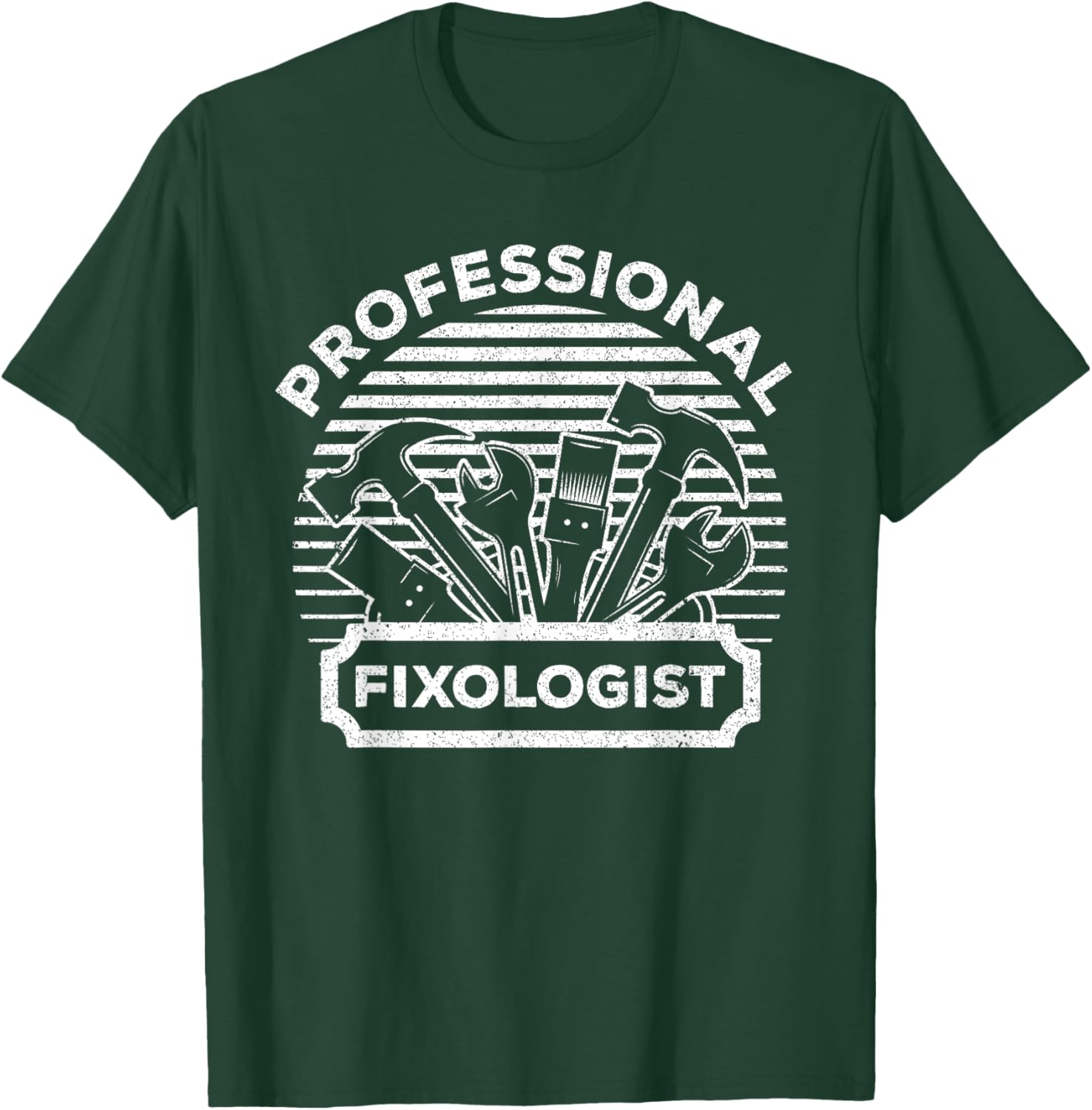 Funny Handyman Women Dad Fixologist Carpenter Tools T-Shirt - T-Shirt | Forest
