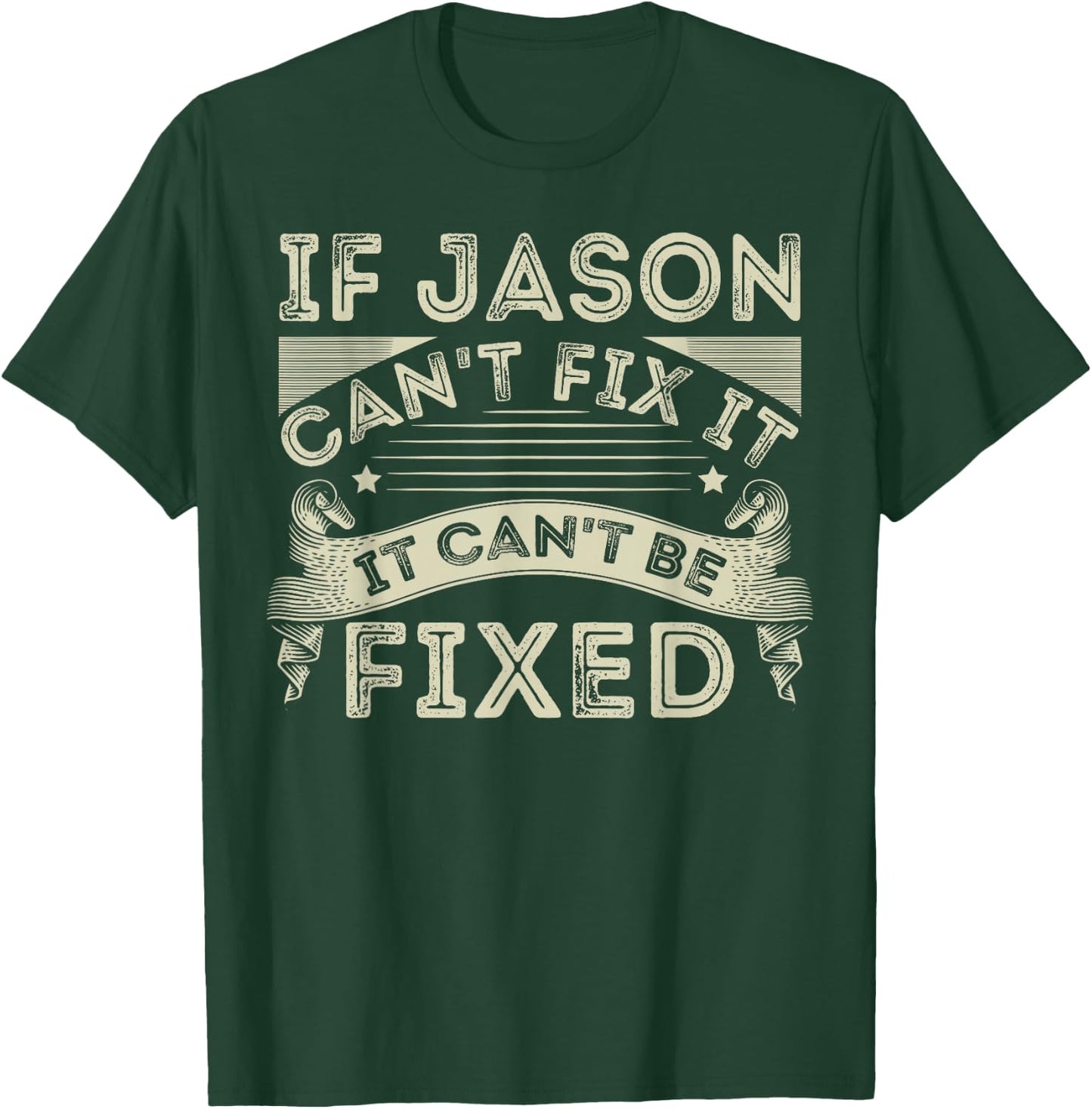 Personalized Jason Fathers Day Forename T-Shirt - T-Shirt | Forest