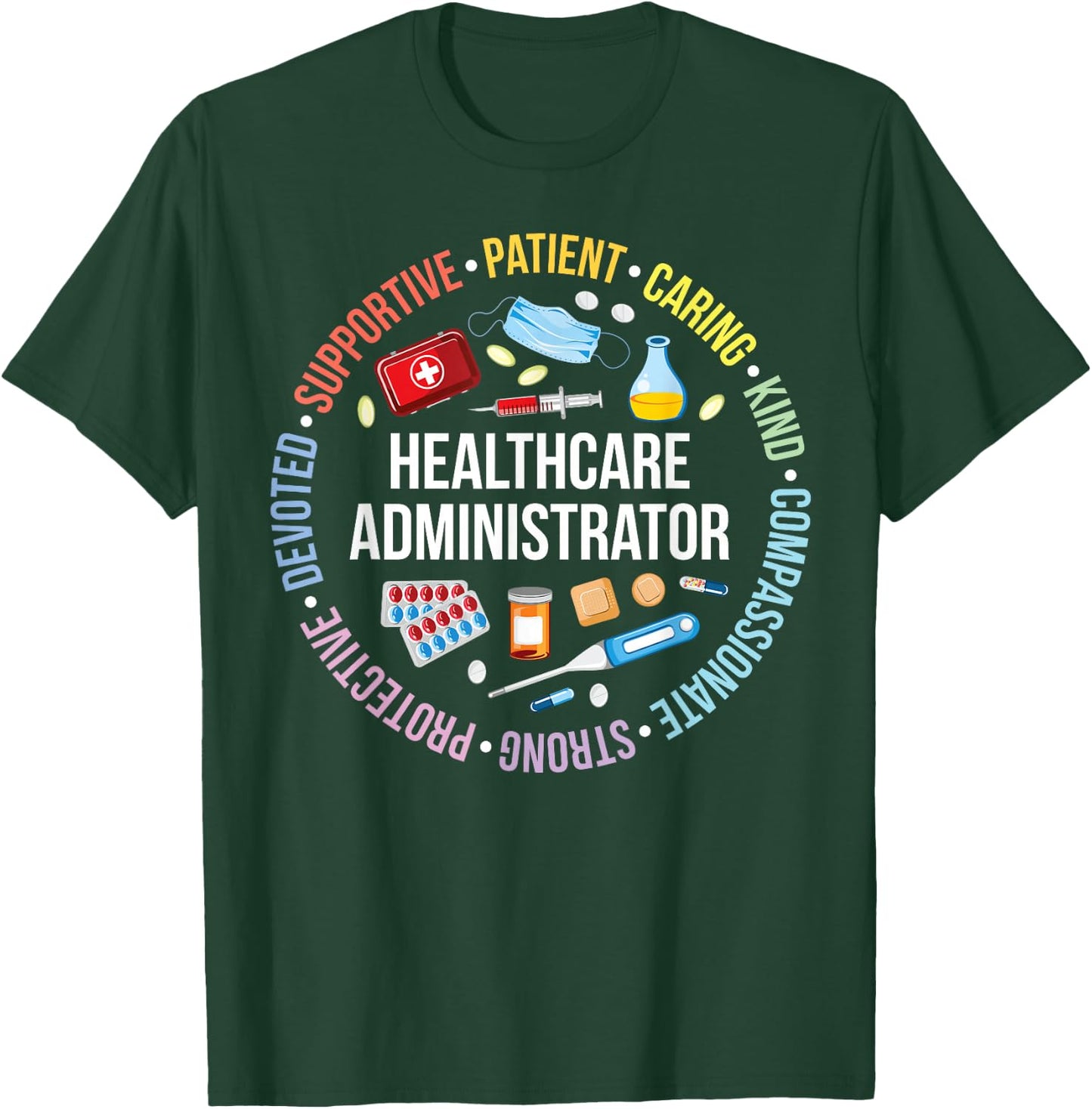 Healthcare Admin Healthcare Administration Black Men's Appreciation T-Shirt - T-Shirt | Forest