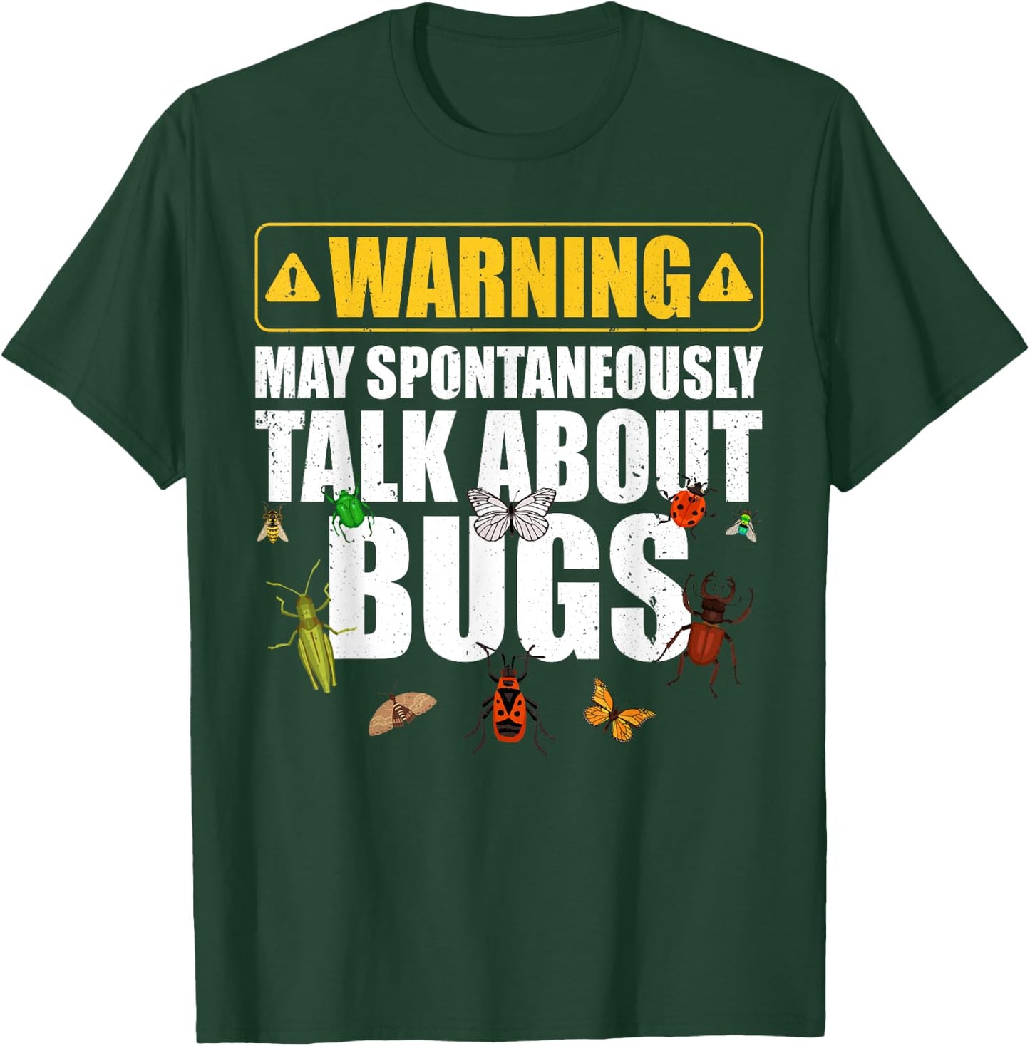 Cool Bug Women Insect Lady Bug Lover Moth Entomology T-Shirt - T-Shirt | Forest