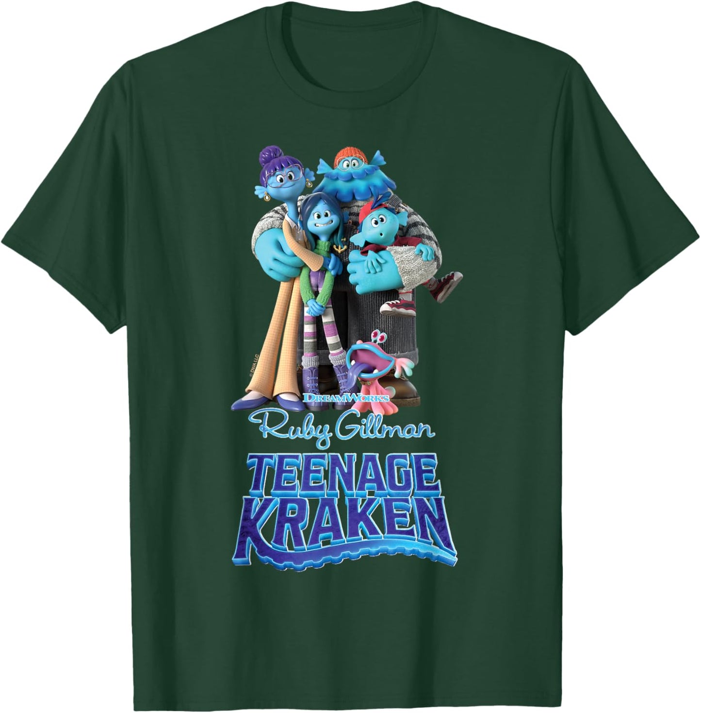 DreamWorks Ruby Gillman, Teenage Kraken The Gillmans T-Shirt - T-Shirt | Forest