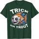 Fish Halloween Fishing Trick Or Treat Spooky Fisherman T-Shirt - T-Shirt | Forest