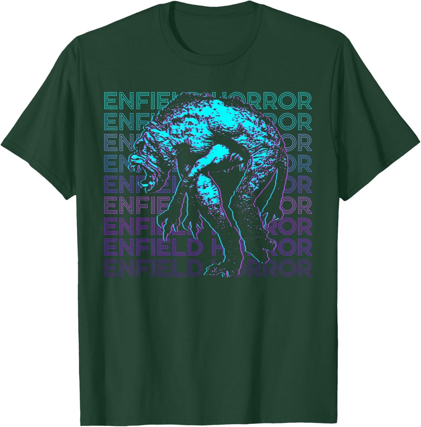 Enfield Horror Cryptid Retro T-Shirt - T-Shirt | Forest
