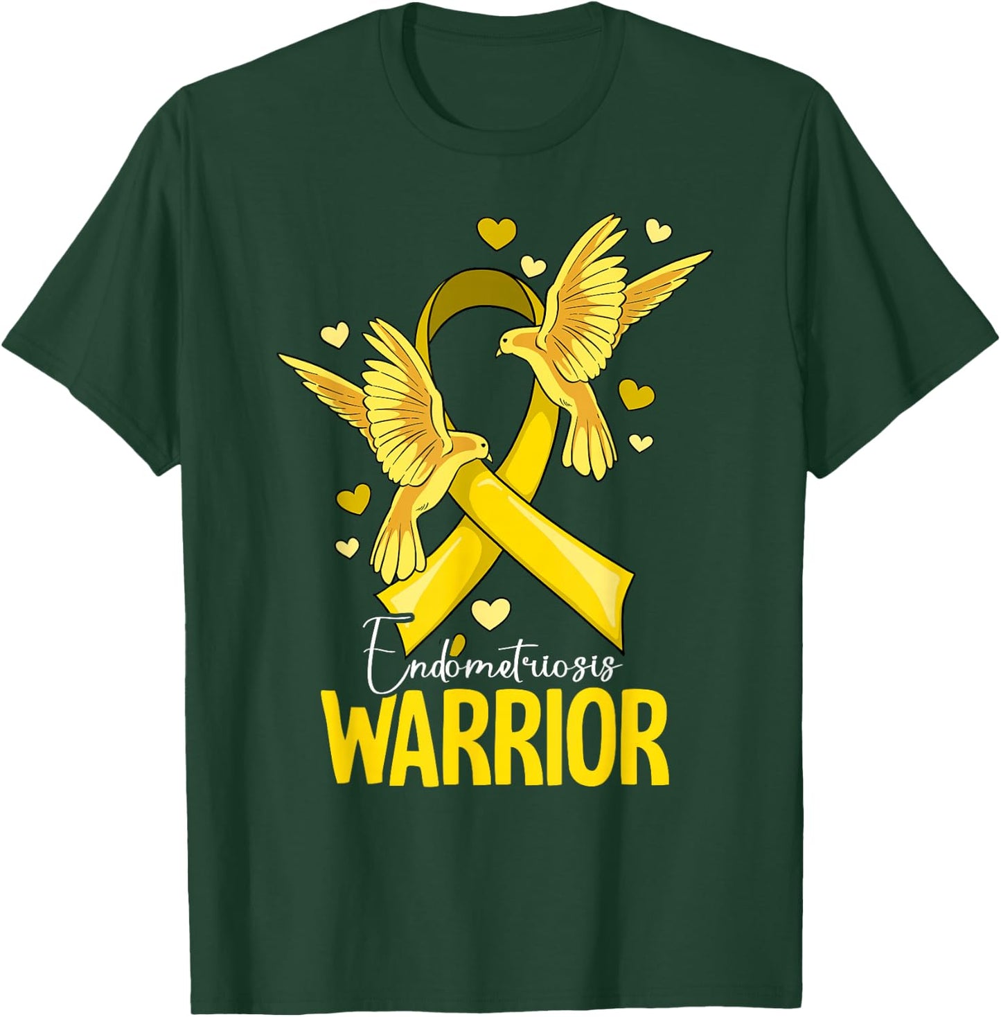 Warrior Endometriosis Awareness T-Shirt - T-Shirt | Forest