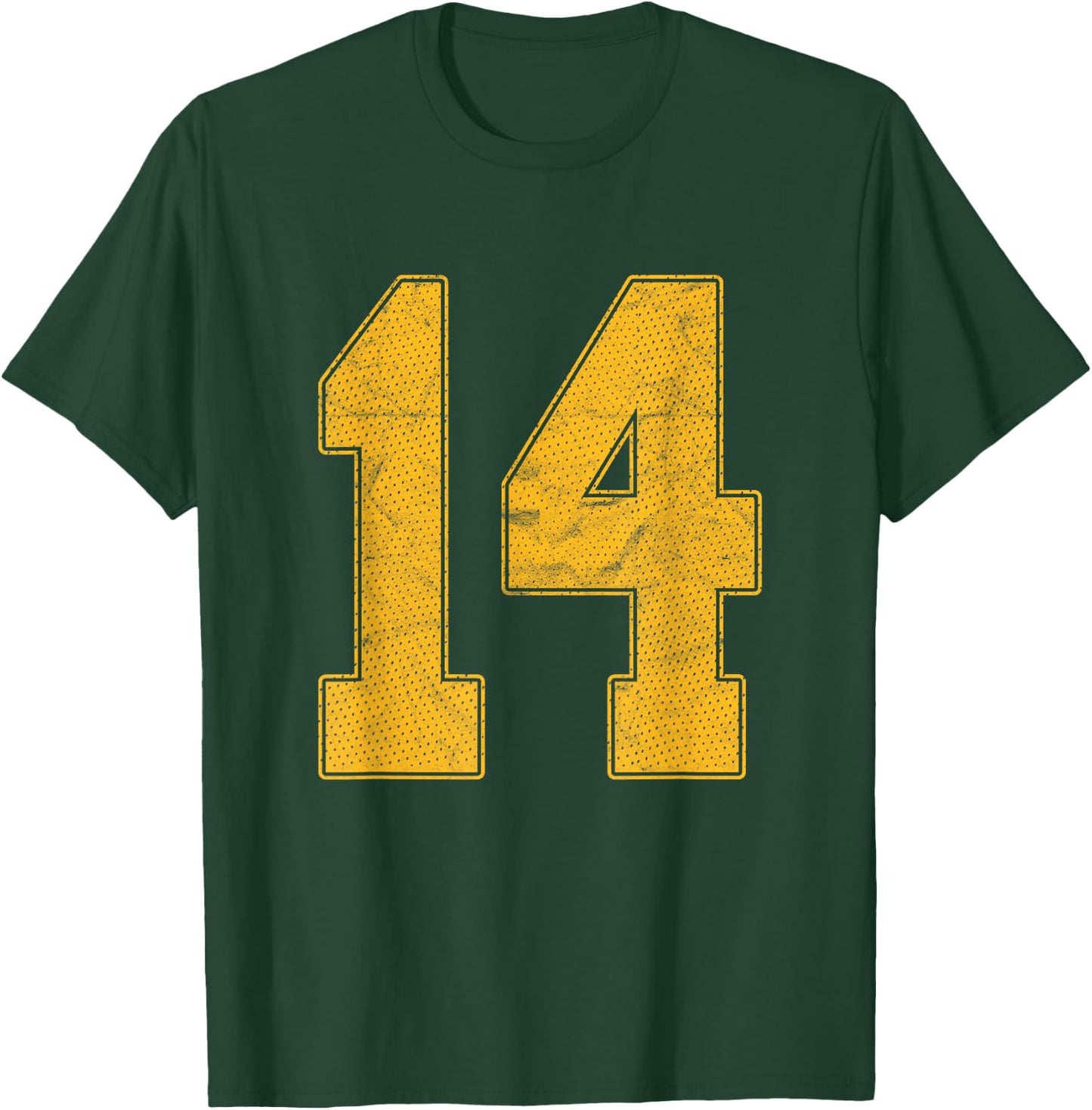 Number 14 Numbered Uniform Sports Team Jersey 14th Birthday T-Shirt - T-Shirt | Forest