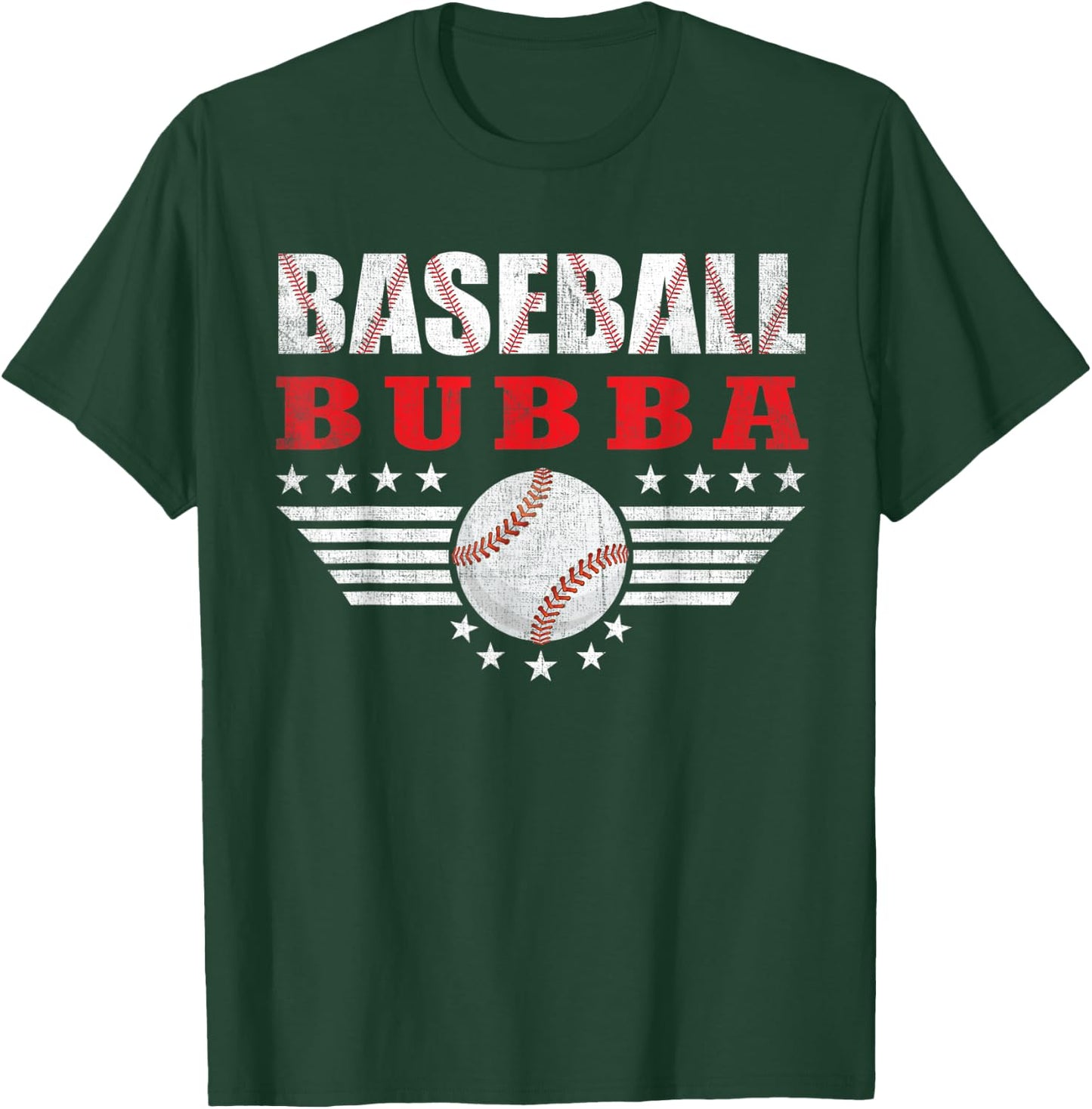 Baseball Bubba Funny Sports Players Bubba Father's Day T-Shirt - T-Shirt | Forest