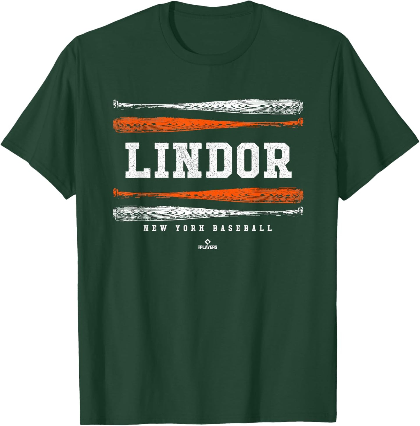 Vintage Baseball Bat Gameday Francisco Lindor New York MLBPA T-Shirt - T-Shirt | Forest