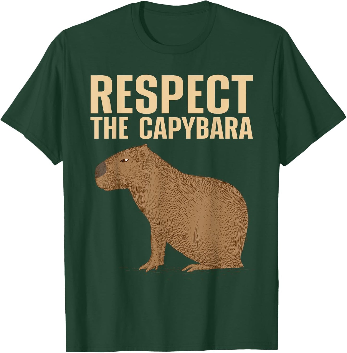 Funny Capybara Women Kids Cavy Rodent Capybara Lover T-Shirt - T-Shirt | Forest