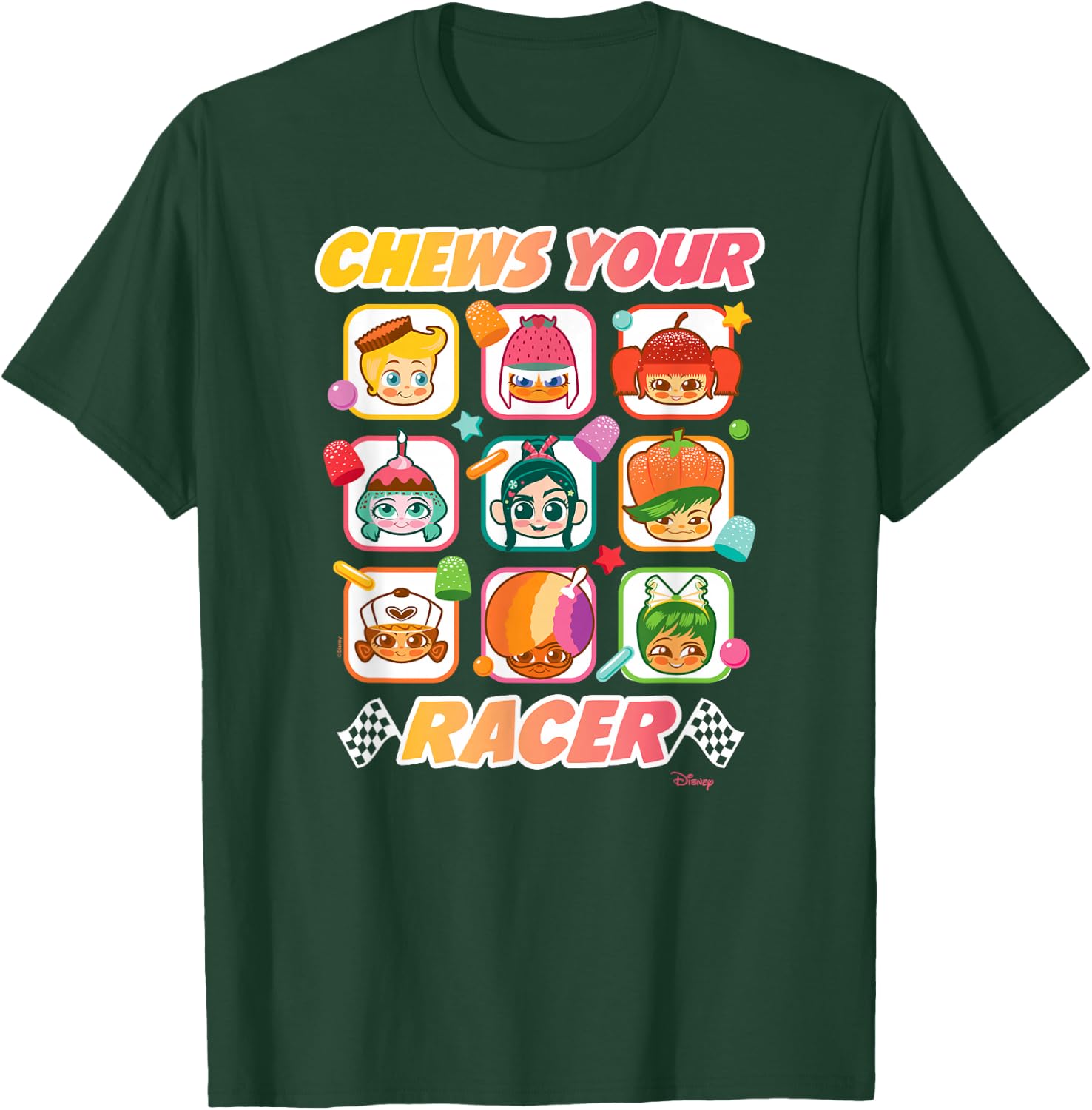 Wreck It Ralph - Sugar Rush Chews Your Racer T-Shirt - T-Shirt | Forest