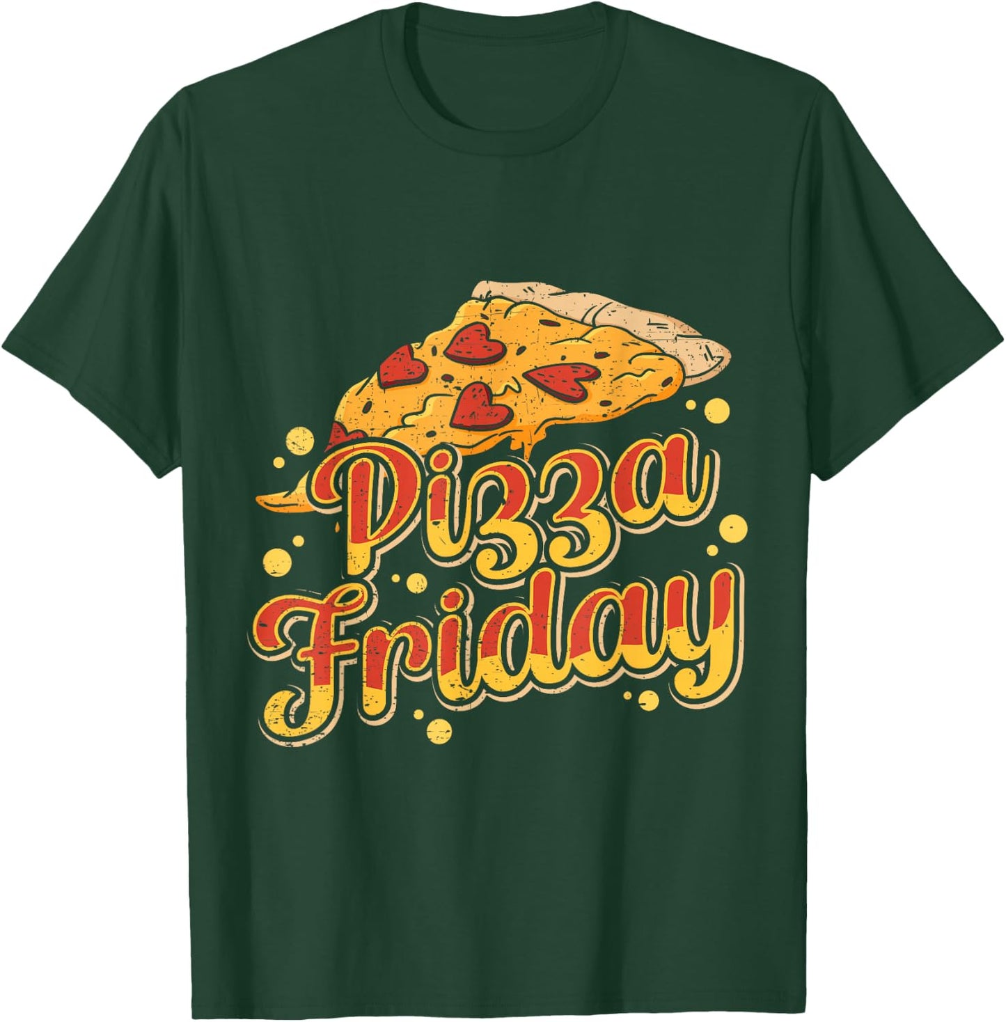 Pizza Friday Funny Food T-Shirt - T-Shirt | Forest