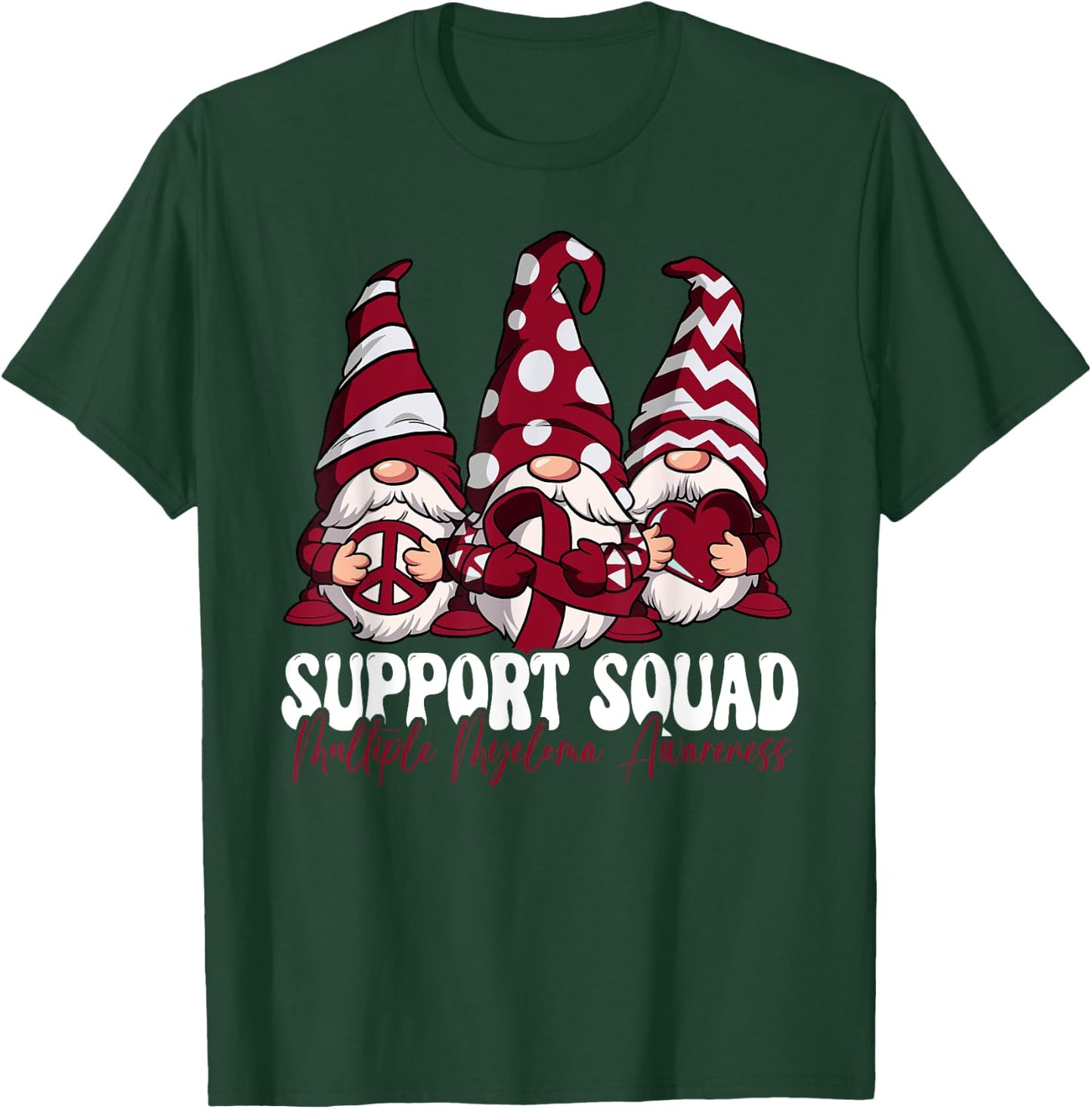 Support Squad Multiple Myeloma Awareness T-Shirt - T-Shirt | Forest