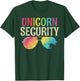 Unicorn Security Funny Sunglasses Unicorn Kids T-Shirt - T-Shirt | Forest