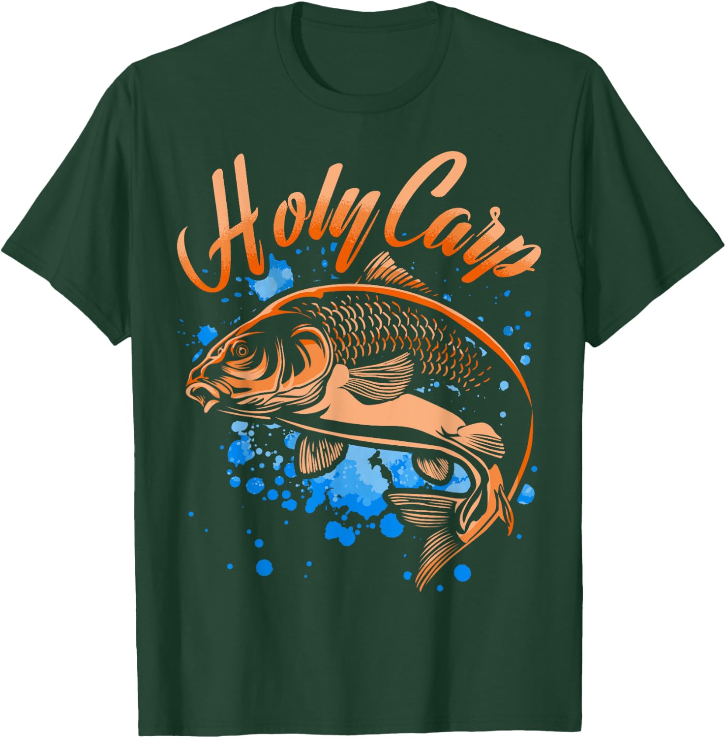 Holy Carp fishers fisherman T-Shirt - T-Shirt | Forest
