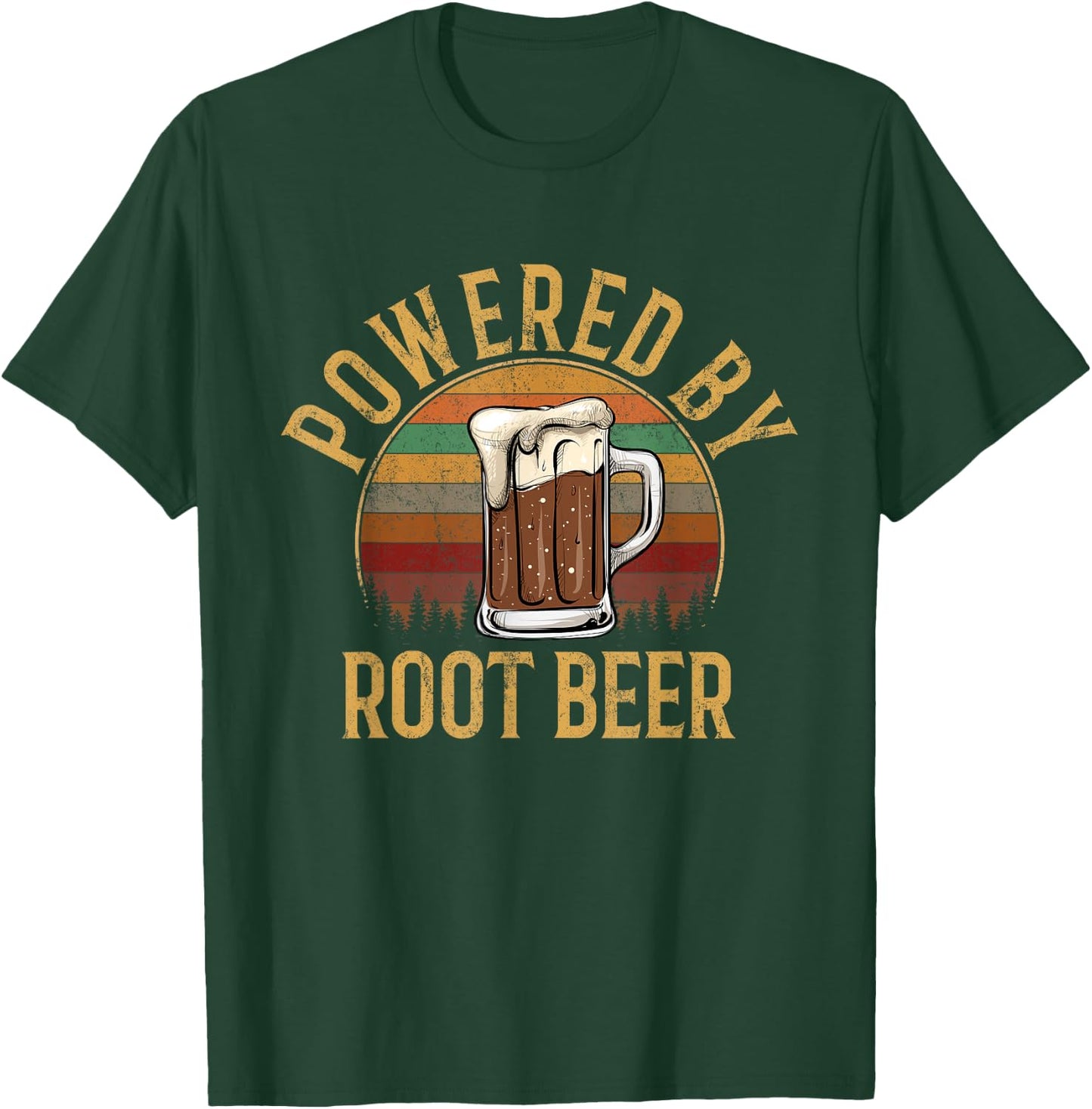 Powered by root beer, root beer T-Shirt - T-Shirt | Forest