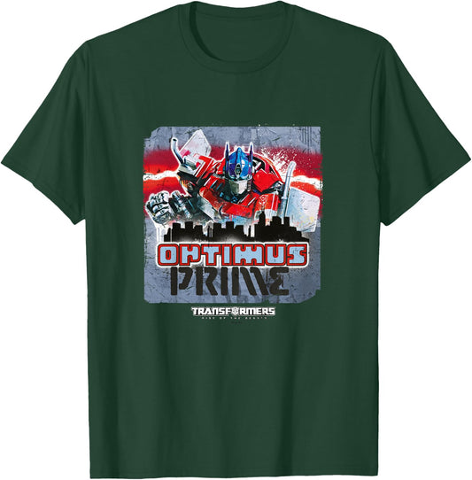 Transformers: Rise of the Beasts Optimus Distressed Shot T-Shirt - T-Shirt | Forest
