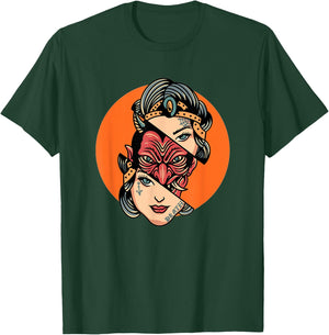 The Devil Inside Cool Tattoo Design Graphic T-Shirt - T-Shirt | Forest