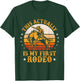 This Actually Is My First Rodeo Cowboy Bucking Horse Vintage T-Shirt - T-Shirt | Forest