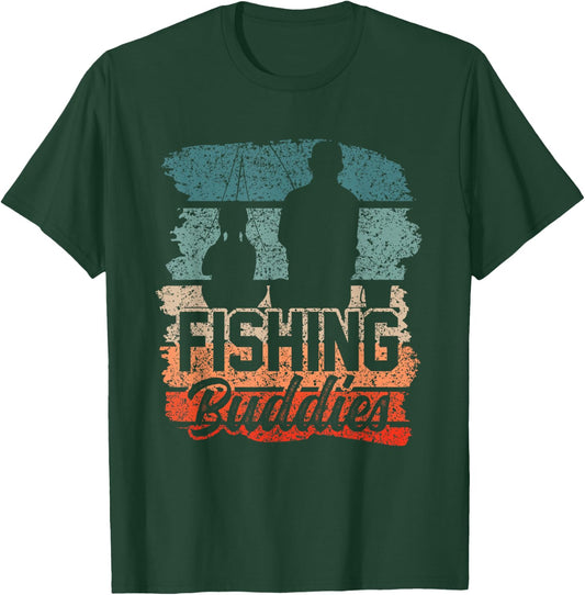 Fishing Buddies Fisher Buddy Fisherman T-Shirt - T-Shirt | Forest