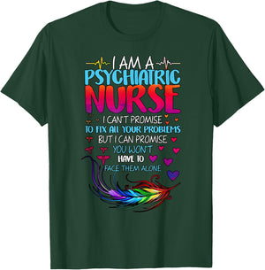Psychiatric Nurse Week RN Mental Health Nursing School Psych T-Shirt - T-Shirt | Forest