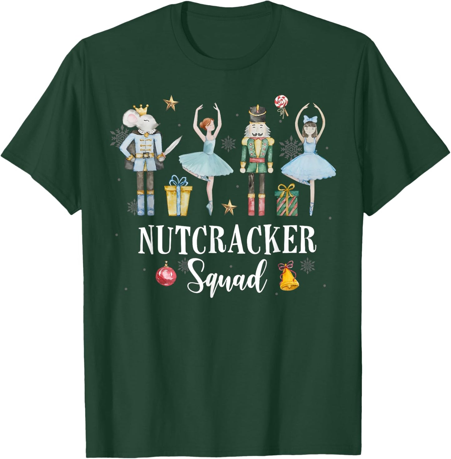 Christmas Nutcracker Squad Ballet Dance Women Kids Girls T-Shirt - T-Shirt | Forest