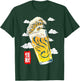 GoshWow The Great Beer Wave Kanagawa Retro Kanji Japanese Beer T-Shirt - T-Shirt | Forest