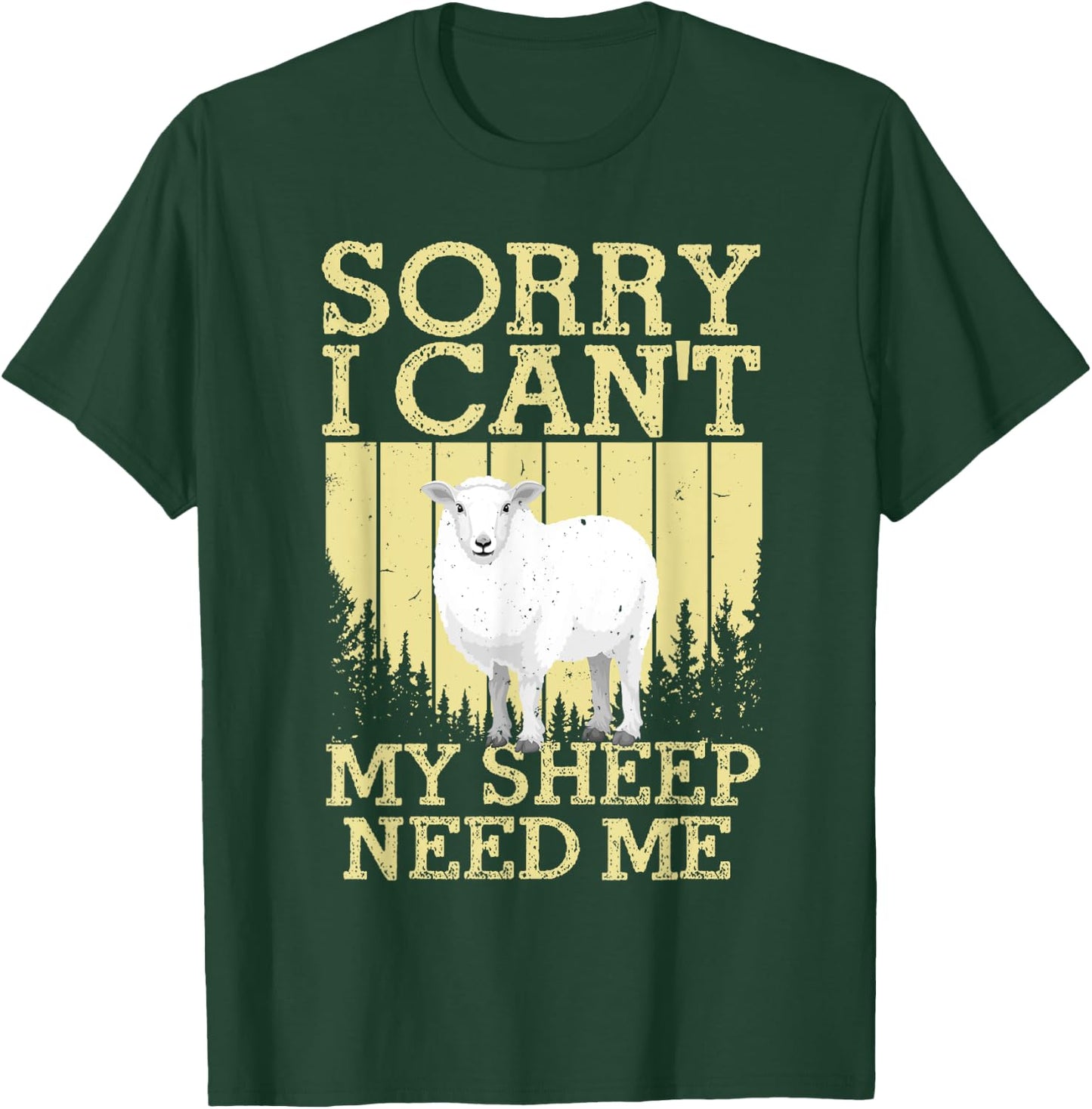 Cool Sheep Women Sheep Lovers Lamb Livestock Farmers T-Shirt - T-Shirt | Forest