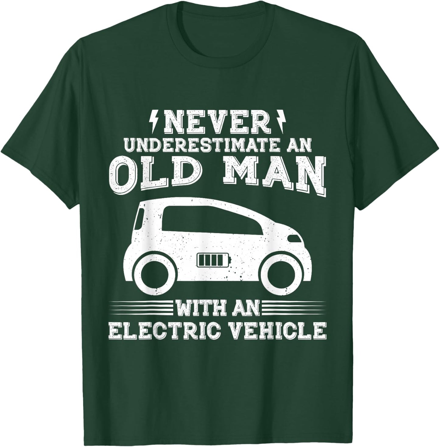 Funny Electric Vehicle - EV Car Electric Men T-Shirt - T-Shirt | Forest