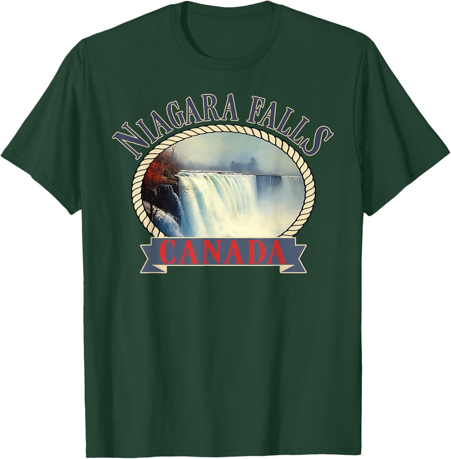 Niagara Falls Canada USA Nature river T-Shirt - T-Shirt | Forest