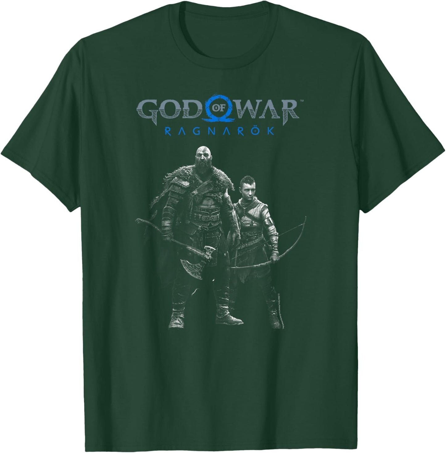 God of War: Ragnarok Silver Kratos and Atreus T-Shirt - T-Shirt | Forest