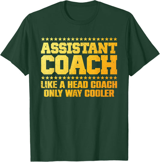 Cool Assistant Coach Women Tennis Softball Coaches T-Shirt - T-Shirt | Forest