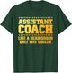 Cool Assistant Coach Women Tennis Softball Coaches T-Shirt - T-Shirt | Forest