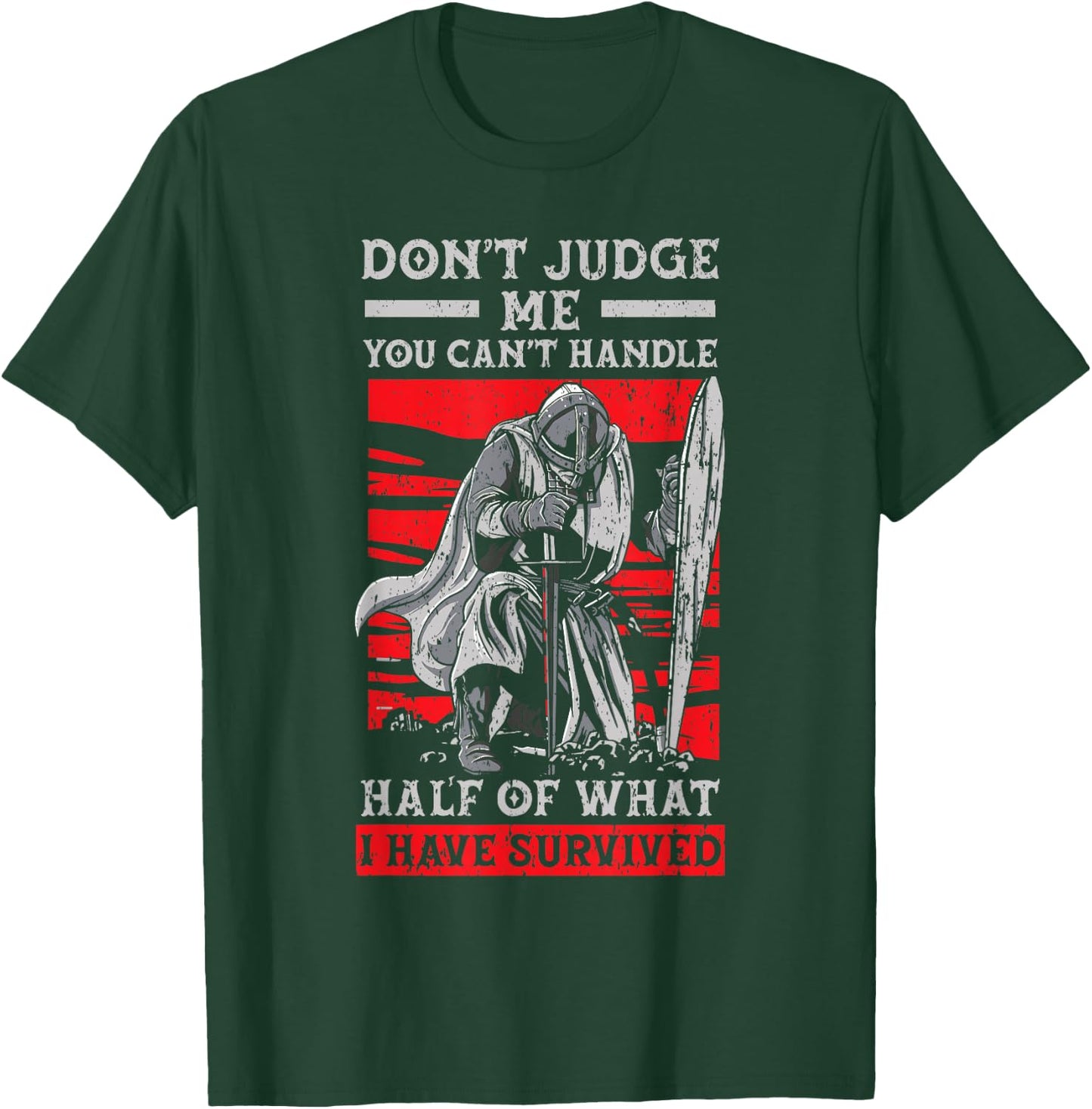 Knight Lover Medieval Soldier Knighthood Warrior T-Shirt - T-Shirt | Forest