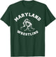 Maryland Wrestling 80s Distressed Retro Freestyle Wrestlers T-Shirt - T-Shirt | Forest