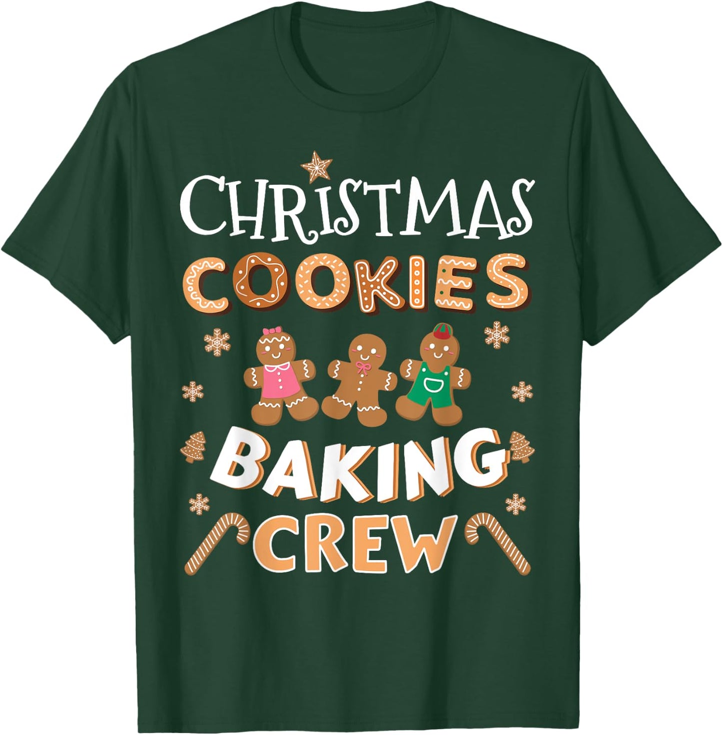 Christmas cookies baking crew for family xmas pajamas T-Shirt - T-Shirt | Forest
