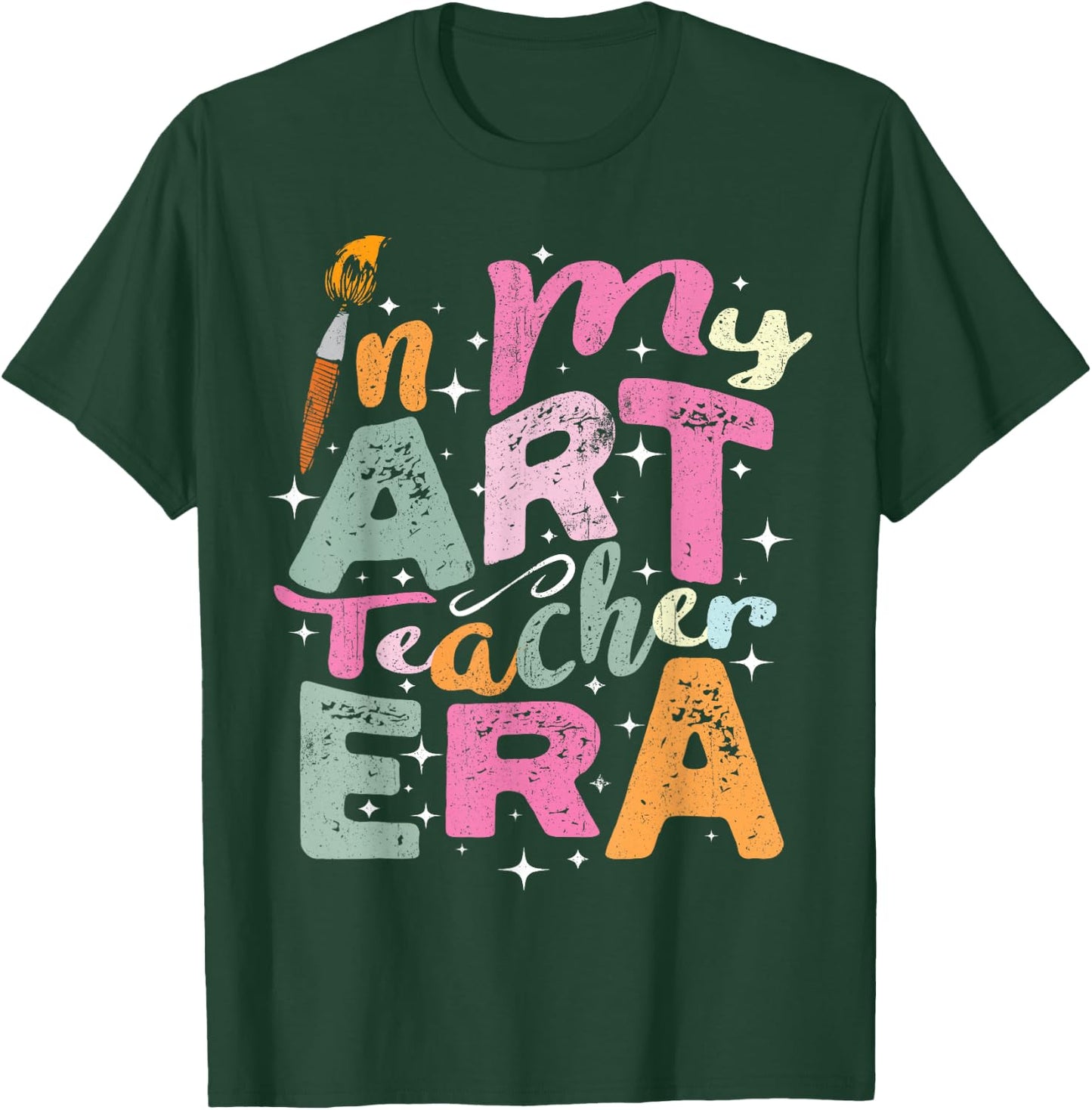 In My Art Teacher Era Teaching Future Artist Back To School T-Shirt - T-Shirt | Forest