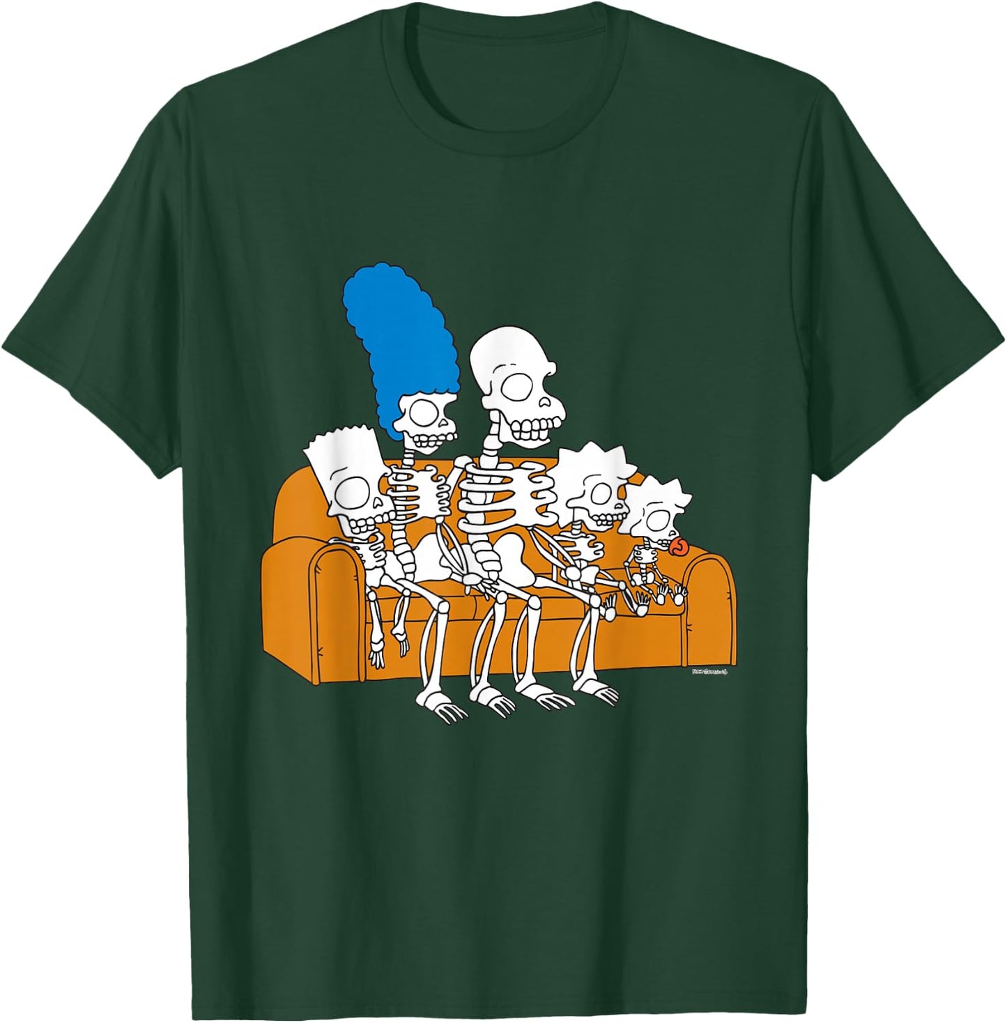 The Simpsons Skeletons Treehouse of Horror Couch Gag T-Shirt - T-Shirt | Forest