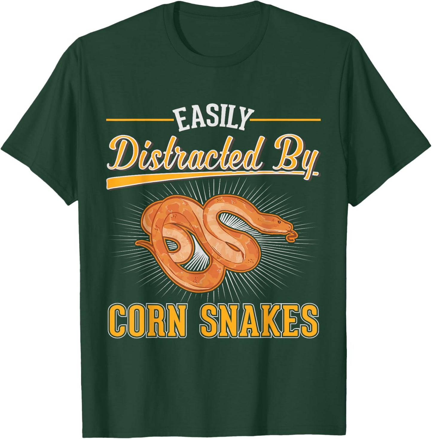 Easily distracted by Corn Snakes T-Shirt - T-Shirt | Forest