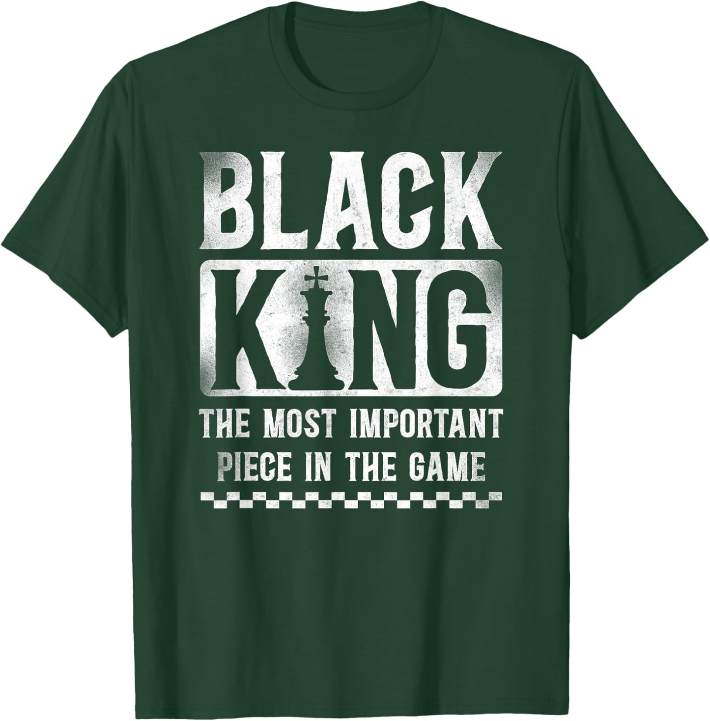Chess Player Chess Piece Vintage Black King African American T-Shirt - T-Shirt | Forest