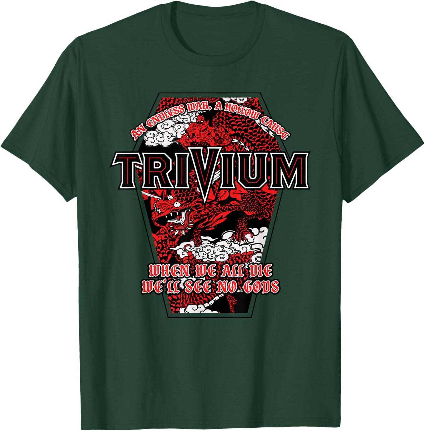 Trivium No Gods White T-Shirt - T-Shirt | Forest