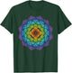 Mandala Buddhism Mindfulness Meditation Yoga Rainbow Boho T-Shirt - T-Shirt | Forest