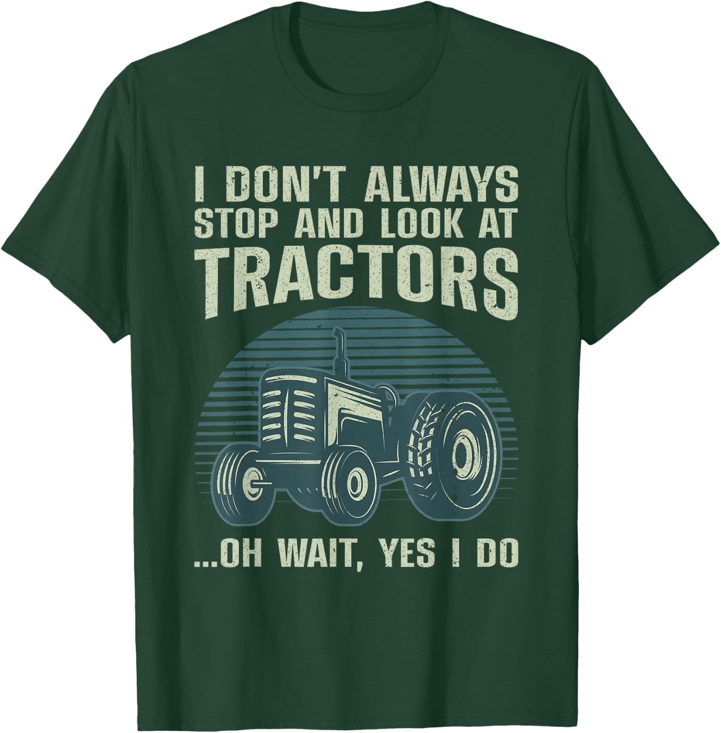 Cool Tractor Art Women Kids Farmer Farmtruck Farming T-Shirt - T-Shirt | Forest